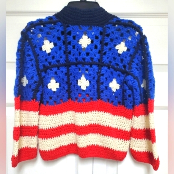 Re/Done Americana Crochet Top - Picture 3 of 10